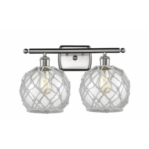 Innovations Lighting - Farmhouse Rope - 2 Light Bath Vanity In Industrial
