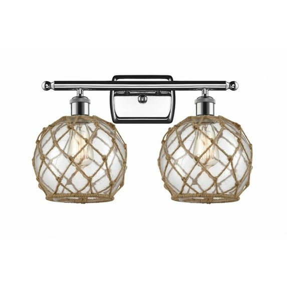 Innovations Lighting - Farmhouse Rope - 2 Light Bath Vanity In Industrial