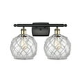 thumbnail image 1 of Innovations Lighting - Farmhouse Rope - 2 Light Bath Vanity In Industrial, 1 of 2