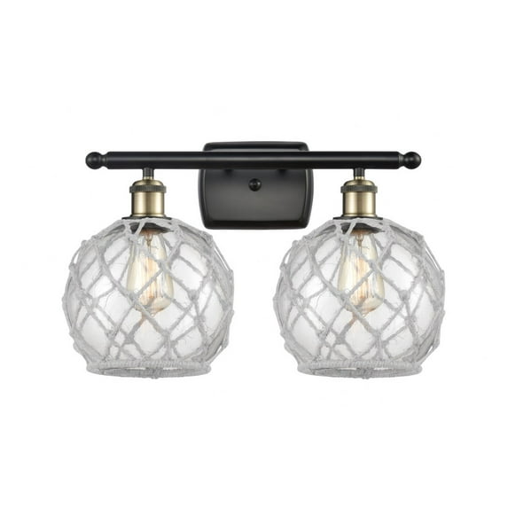 Innovations Lighting - Farmhouse Rope - 2 Light Bath Vanity In Industrial