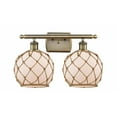 thumbnail image 1 of Innovations Lighting - Farmhouse Rope - 2 Light Bath Vanity In Industrial, 1 of 2