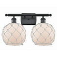thumbnail image 1 of Innovations Lighting - Farmhouse Rope - 2 Light Bath Vanity In Industrial, 1 of 3