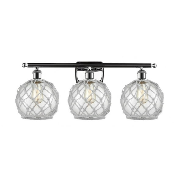 Innovations Lighting - Farmhouse Rope - 3 Light Bath Vanity In Industrial