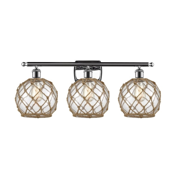 Innovations Lighting - Farmhouse Rope-3 Light Bath Vanity in Industrial Style-26