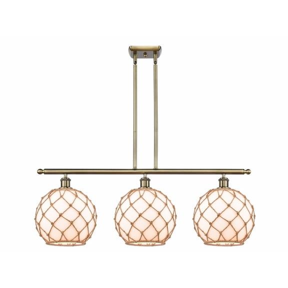 Innovations Lighting - Farmhouse Rope - 3 Light Island In Industrial Style-13