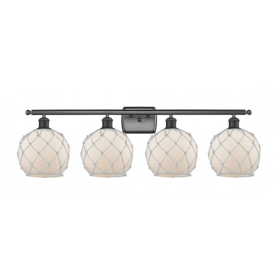 Innovations Lighting - Farmhouse Rope - 36 Inch 14W 4 LED Bath Vanity Matte