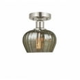 thumbnail image 1 of 616-1F-SN-G96 Innovations Lighting Fenton - 1 Light Semi-Flush Mount In Industrial Style-8.25 Inches Tall and 6.5 Inches Wide-Brushed Satin Nickel, 1 of 5