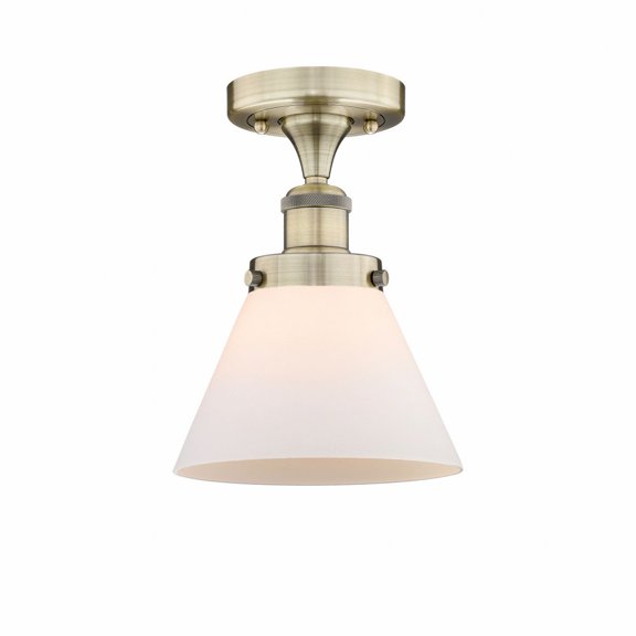 Innovations Lighting - Cone - 1 Light Semi-Flush Mount In Industrial Style-9.75