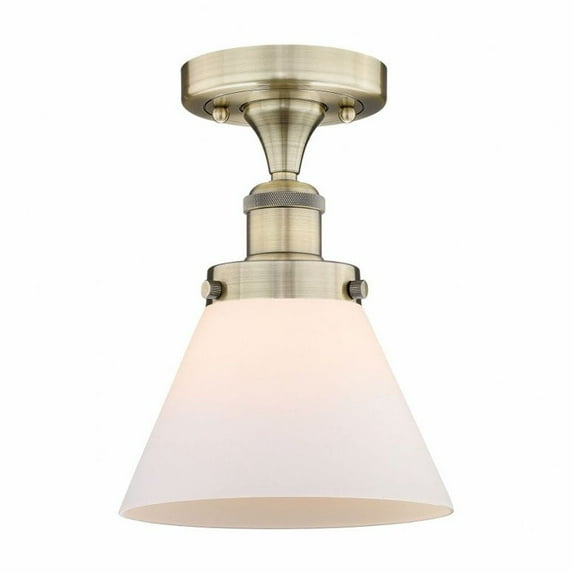 Innovations Lighting - Cone - 1 Light Semi-Flush Mount In Industrial Style-9.75