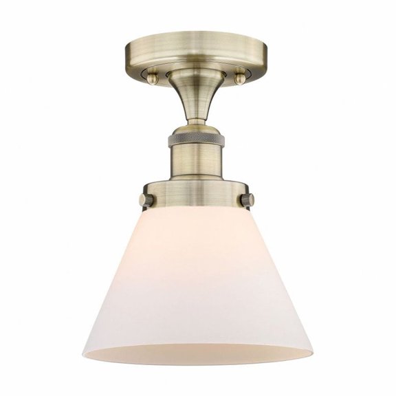 Innovations Lighting - Cone - 1 Light Semi-Flush Mount In Industrial Style-9.75