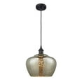 thumbnail image 1 of 516-1P-BK-G96-L Innovations Lighting Fenton - 1 Light Cord Hung Mini Pendant In Industrial Style-11 Inches Tall and 11 Inches Wide-Matte Black, 1 of 2