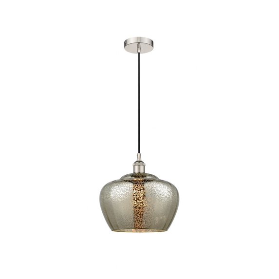 616-1P-PN-G96-L Innovations Lighting Fenton - 1 Light Mini Pendant In Industrial Style-11.5 Inches Tall and 11 Inches Wide-Polished Nickel