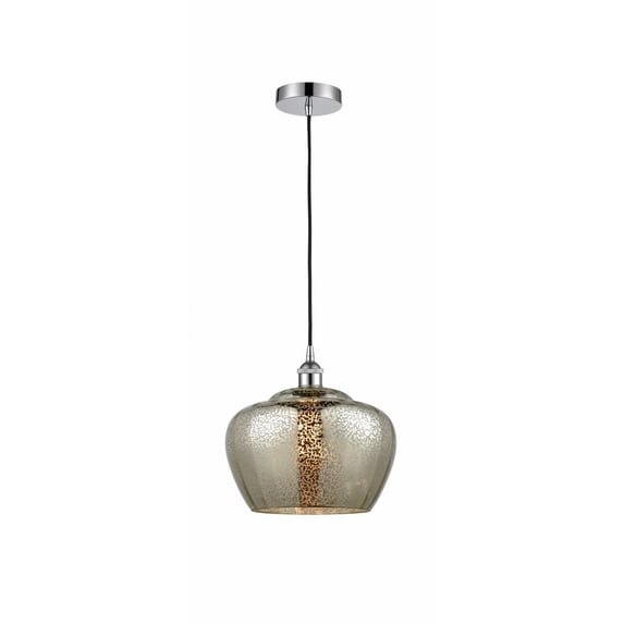 616-1P-PC-G96-L Innovations Lighting Fenton - 1 Light Mini Pendant In Industrial Style-11.5 Inches Tall and 11 Inches Wide-Polished Chrome