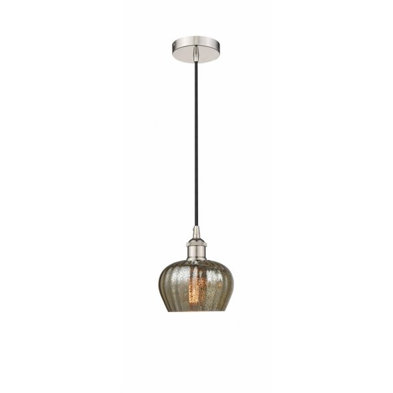 616-1P-PN-G96 Innovations Lighting Fenton - 1 Light Mini Pendant In Industrial Style-8.25 Inches Tall and 6.5 Inches Wide-Polished Nickel
