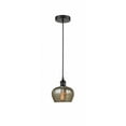 thumbnail image 1 of 616-1P-BK-G96 Innovations Lighting Fenton - 1 Light Mini Pendant In Industrial Style-8.25 Inches Tall and 6.5 Inches Wide-Matte Black Finish-Mercury, 1 of 2