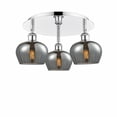 thumbnail image 1 of 516-3C-PC-G93-Innovations Lighting-Fenton - 3 Light Flush Mount In Art Deco Style-8 Inches Tall and 18.25 Inches Wide-Polished Chrome Finish-Plated, 1 of 5