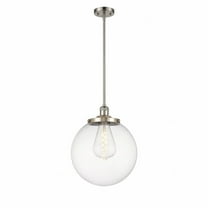 Innovations Lighting  Franklin Restoration Beacon - 1 Light 14" Pendant Clear/Brushed Satin Nickel
