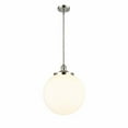 thumbnail image 1 of Innovations Lighting  Franklin Restoration Beacon - 1 Light 14" Pendant Polished Nickel/Matte White, 1 of 2