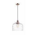 thumbnail image 1 of 201C-AC-G713-L Innovations Lighting Bell - 1 Light Cord Hung Mini Pendant In Industrial Style-8 Inches Tall and 12 Inches Wide-Antique Copper, 1 of 5