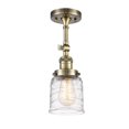 thumbnail image 1 of Innovations Lighting  Franklin Restoration Bell 1 Light 5" Semi-Flush Mount Antique Brass, 1 of 5