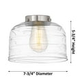 thumbnail image 1 of Innovations Lighting  Franklin Restoration Bell - 1 Light 8" Cord Hung Mini Pendant Clear/Polished Nickel, 1 of 5