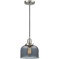 thumbnail image 1 of Innovations Lighting  Franklin Restoration Bell - 1 Light 8" Cord Hung Mini Pendant Plated Smoke/Brushed Satin Nickel, 1 of 5