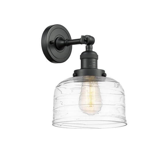 Innovations Lighting Franklin Restoration Bell 1 Light 8" Sconce Matte Black