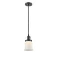thumbnail image 1 of Innovations Lighting  Franklin Restoration Canton - 1 Light 5" Cord Hung Mini Pendant Oil Rubbed Bronze/Matte White, 1 of 5