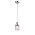 thumbnail image 1 of Innovations Lighting  Franklin Restoration Canton - 1 Light 5" Stem Hung Mini Pendant Polished Chrome/Seedy, 1 of 5