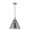 thumbnail image 1 of Innovations Lighting  Franklin Restoration Cone - 1 Light 12" Cord Hung Mini Pendant Plated Smoke/Brushed Satin Nickel, 1 of 5