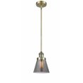 thumbnail image 1 of Innovations Lighting  Franklin Restoration Cone - 1 Light 6" Stem Hung Mini Pendant Antique Brass/Plated Smoke, 1 of 2