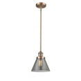 thumbnail image 1 of Innovations Lighting  Franklin Restoration Cone - 1 Light 8" Stem Hung Mini Pendant Antique Copper/Plated Smoke, 1 of 2
