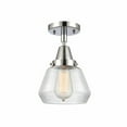 thumbnail image 1 of 447-1C-PC-G172-Innovations Lighting-Fulton - 1 Light Flush Mount In Industrial Style-9 Inches Tall and 7 Inches Wide-Polished Chrome Finish-Clear, 1 of 1