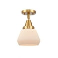 thumbnail image 1 of Innovations Lighting - Fulton - 1 Light Flush Mount  Satin Gold Finish with, 1 of 1