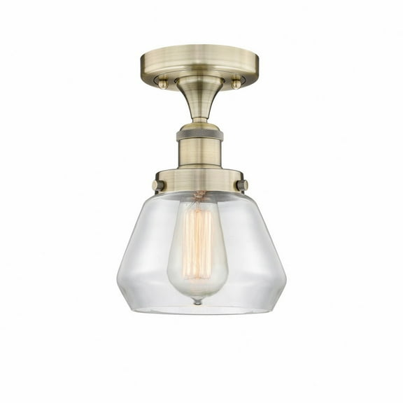 Innovations Lighting - Fulton - 1 Light Semi-Flush Mount In Industrial