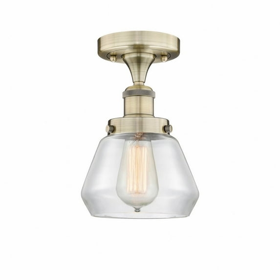 Innovations Lighting - Fulton - 1 Light Semi-Flush Mount In Industrial