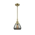 thumbnail image 1 of 447-1S-AB-G173 Innovations Lighting Fulton - 1 Light Stem Hung Mini Pendant In Industrial Style-10.13 Inches Tall and 7 Inches Wide-Antique Brass, 1 of 1