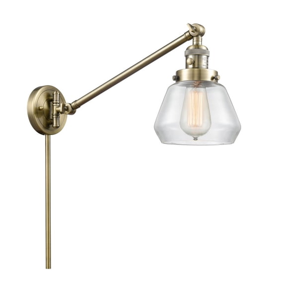Innovations Lighting - Fulton - 1 Light Swing Arm Wall Sconce In Industrial