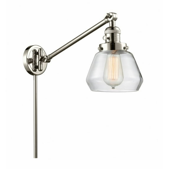 Innovations Lighting - Fulton - 1 Light Swing Arm Wall Sconce In Industrial
