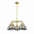 thumbnail image 1 of Innovations Lighting - Fulton - 5 Light Stem Hung Chandelier In Art Deco, 1 of 2