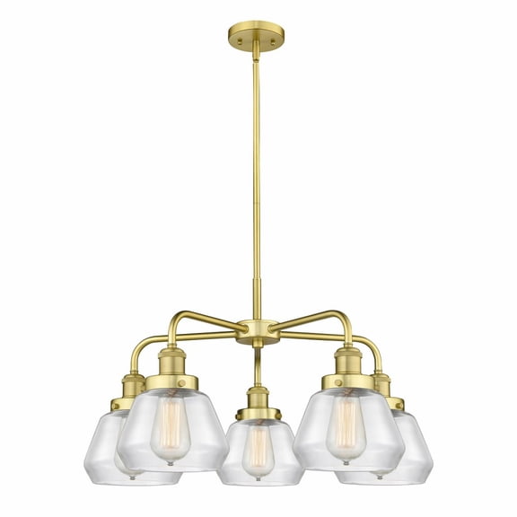 Innovations Lighting - Oxford - 5 Light Stem Hung Chandelier In Art Deco