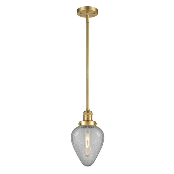 201S-SG-G165 Innovations Lighting Geneseo - 1 Light Stem Hung Mini Pendant In Industrial Style-8.5 Inches Tall and 6.5 Inches Wide-Satin Gold
