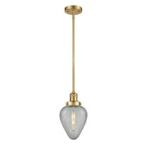 201S-SG-G165 Innovations Lighting Geneseo - 1 Light Stem Hung Mini Pendant In Industrial Style-8.5 Inches Tall and 6.5 Inches Wide-Satin Gold