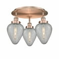 thumbnail image 1 of Innovations Lighting  Geneseo - 3 Light 18" Flush Mount Antique Copper, 1 of 5