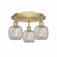 thumbnail image 1 of Innovations Lighting  Geneseo - 3 Light 18" Flush Mount Brushed Brass, 1 of 5