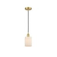 thumbnail image 1 of 616-1P-SG-G341-Innovations Lighting-Hadley - 1 Light Cord Hung Mini Pendant In Art Deco Style-9.75 Inches Tall and 4.5 Inches Wide-Satin Gold, 1 of 7