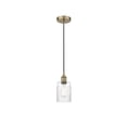 thumbnail image 1 of 616-1P-AB-G342 Innovations Lighting Hadley - 1 Light Cord Hung Mini Pendant In Art Deco Style-9.75 Inches Tall and 4.5 Inches Wide-Antique Brass, 1 of 7