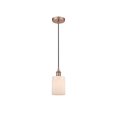 thumbnail image 1 of 616-1P-AC-G341 Innovations Lighting Hadley - 1 Light Cord Hung Mini Pendant In Art Deco Style-9.75 Inches Tall and 4.5 Inches Wide-Antique Copper, 1 of 7