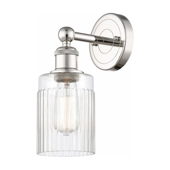 616-1W-PN-G342 Innovations Lighting Hadley - 1 Light Wall Sconce In Modern Style-11.5 Inches Tall and 4.5 Inches Wide-Polished Nickel Finish-Clear
