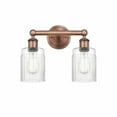 thumbnail image 1 of 616-2W-AC-G342 Innovations Lighting Hadley - 2 Light Bath Vanity In Modern Style-11.5 Inches Tall and 13.5 Inches Wide-Antique Copper Finish-Clear, 1 of 7